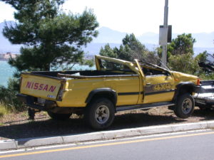 Eingedrückter Pick-Up